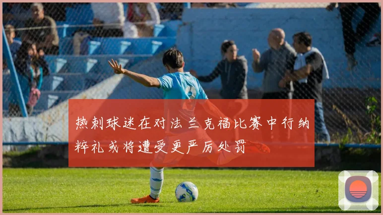 热刺球迷在对法兰克福比赛中行纳粹礼或将遭受更严厉处罚